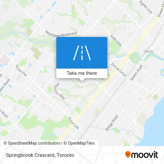Springbrook Crescent map