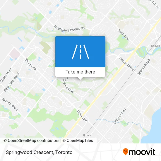 Springwood Crescent map