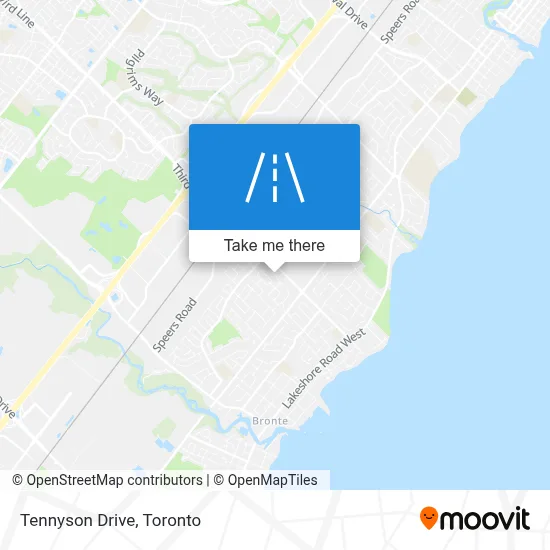 Tennyson Drive map