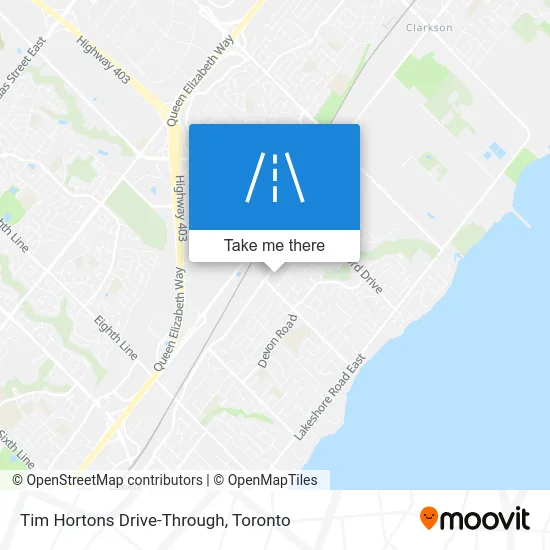 Tim Hortons Drive-Through map