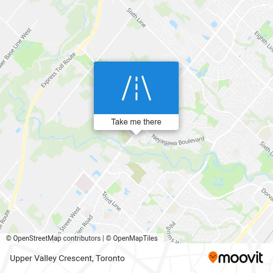 Upper Valley Crescent map