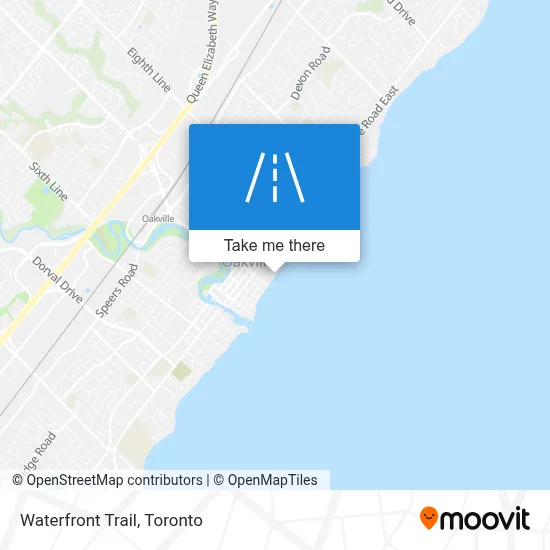 Waterfront Trail map