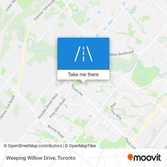 Weeping Willow Drive map