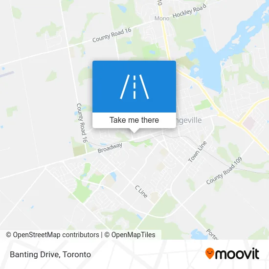 Banting Drive map