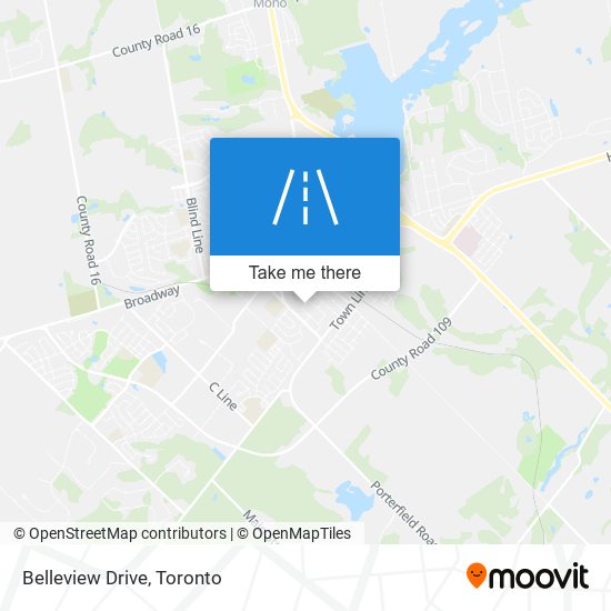 Belleview Drive map