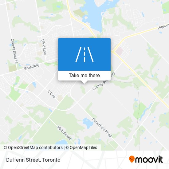 Dufferin Street map