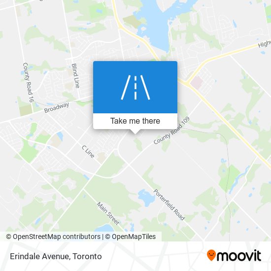 Erindale Avenue map