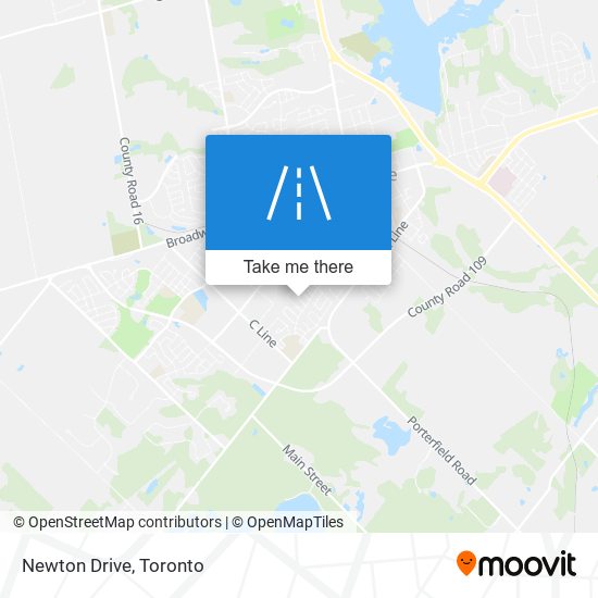 Newton Drive map