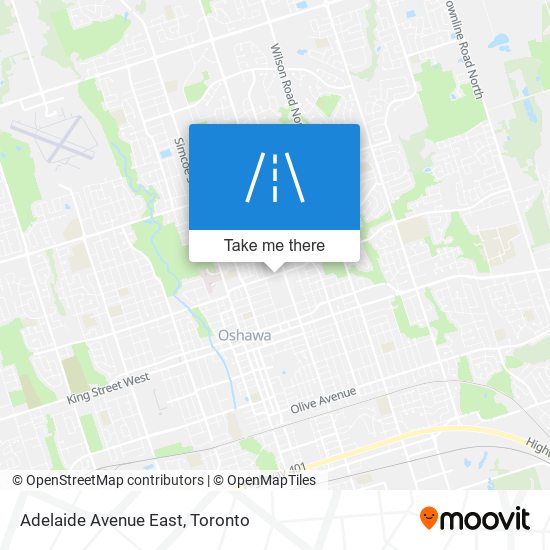 Adelaide Avenue East map
