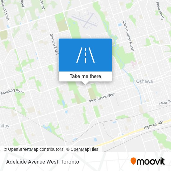 Adelaide Avenue West map