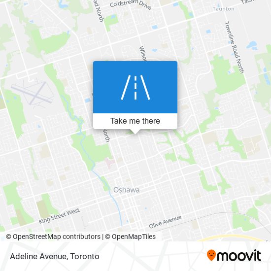 Adeline Avenue map