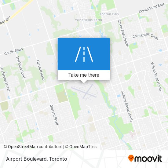 Airport Boulevard map