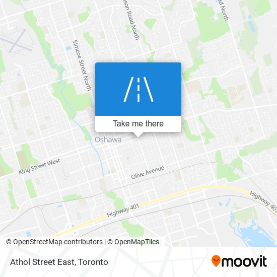 Athol Street East map