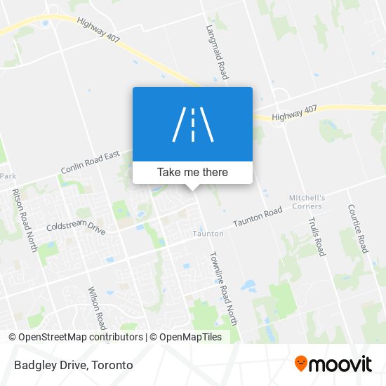 Badgley Drive map