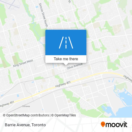 Barrie Avenue map