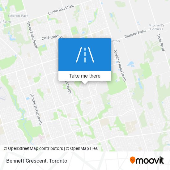 Bennett Crescent map