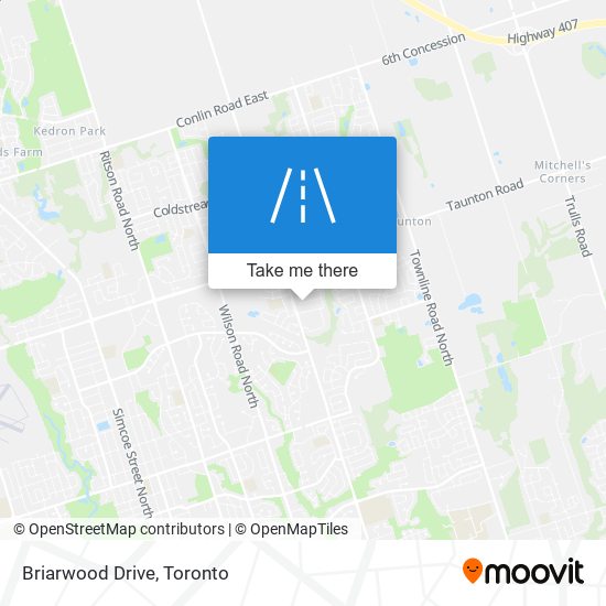 Briarwood Drive map