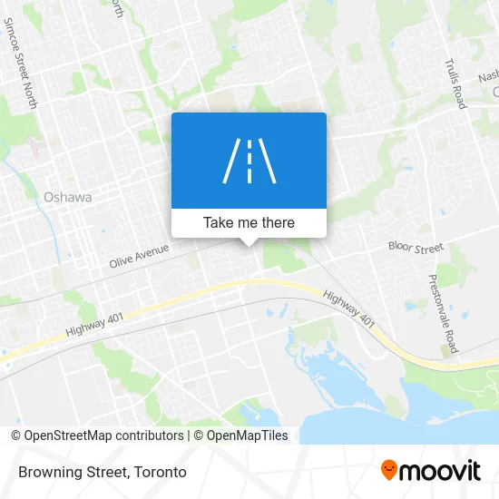 Browning Street map