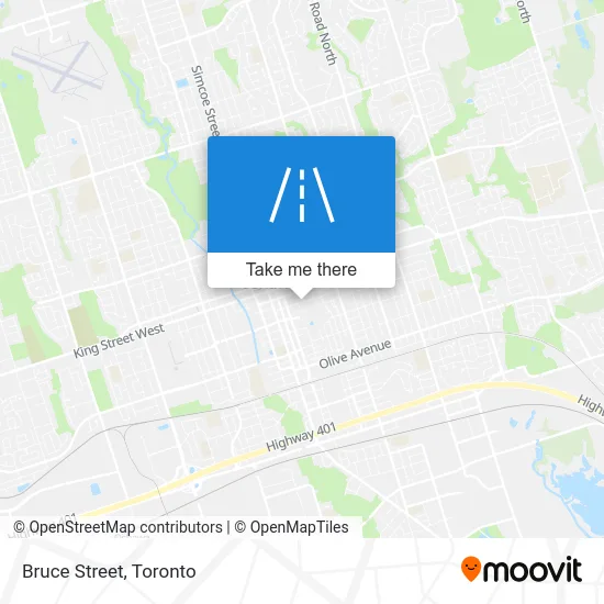 Bruce Street map