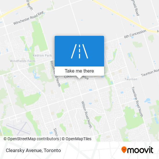 Clearsky Avenue map