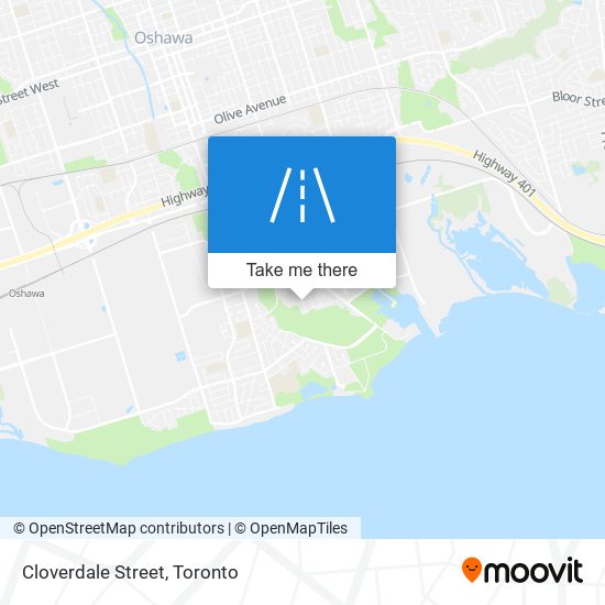 Cloverdale Street map