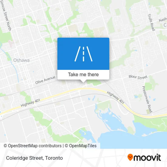 Coleridge Street map