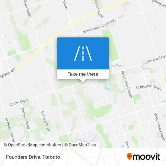 Founders Drive map