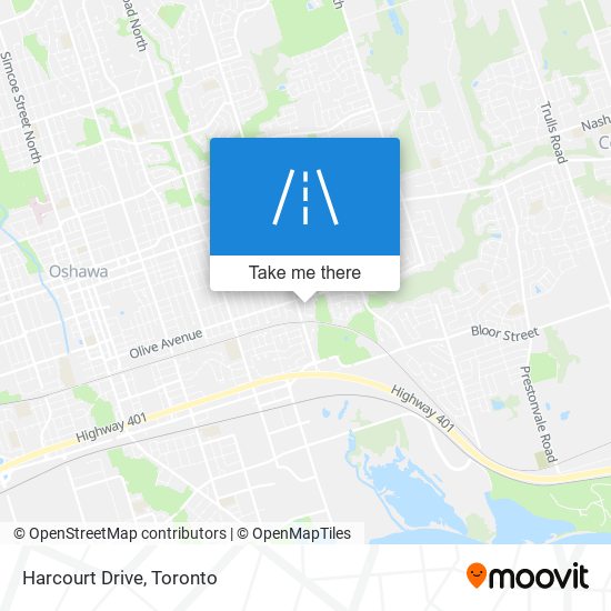 Harcourt Drive map