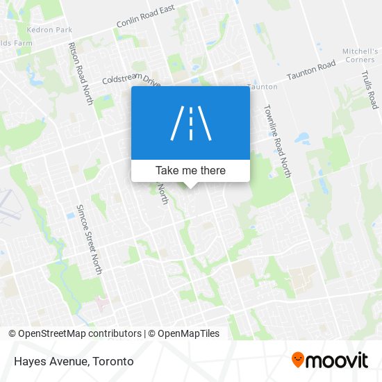 Hayes Avenue map