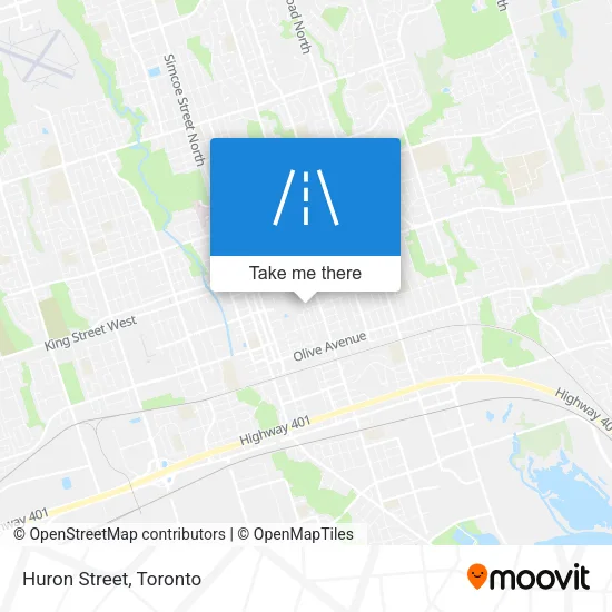 Huron Street map
