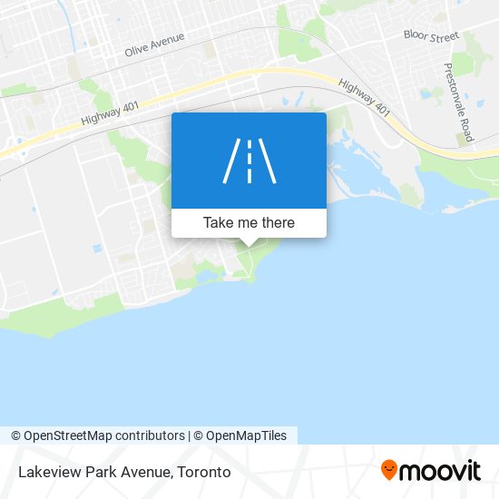 Lakeview Park Avenue map