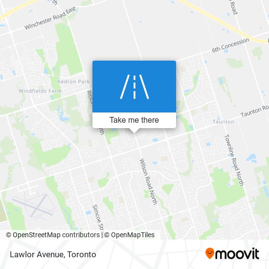 Lawlor Avenue map