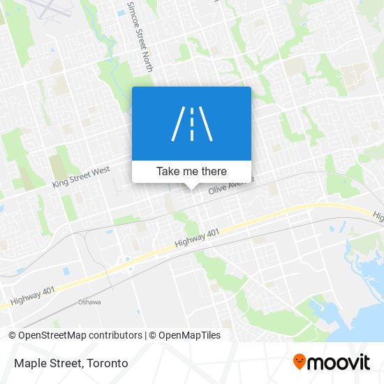 Maple Street map