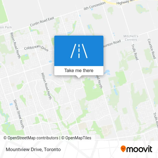 Mountview Drive map