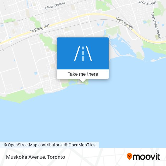 Muskoka Avenue map