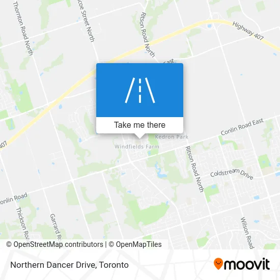 Northern Dancer Drive map