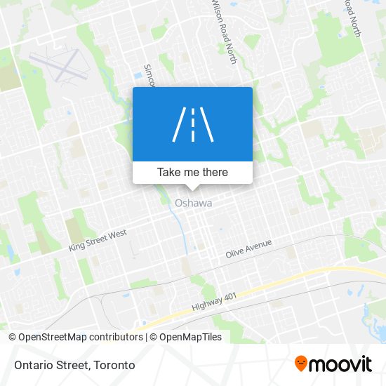 Ontario Street map