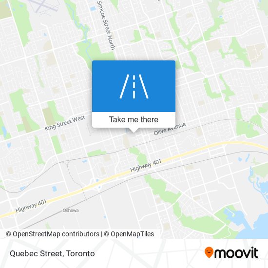 Quebec Street map