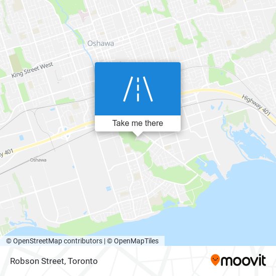 Robson Street map