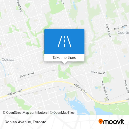 Ronlea Avenue map