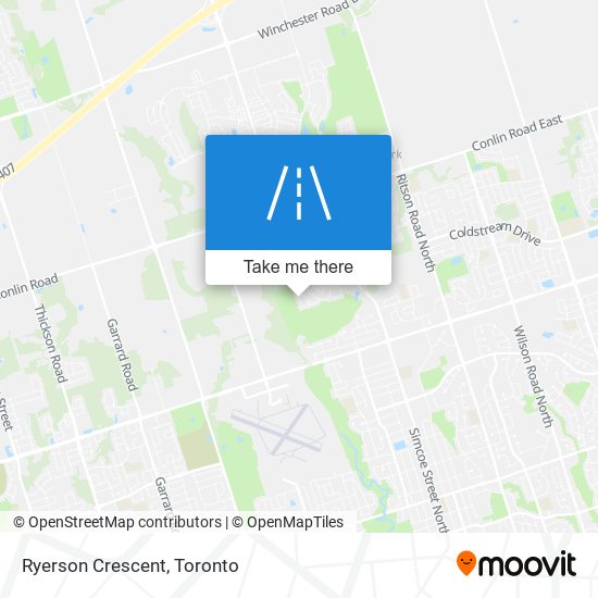 Ryerson Crescent map