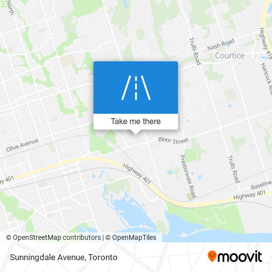 Sunningdale Avenue map