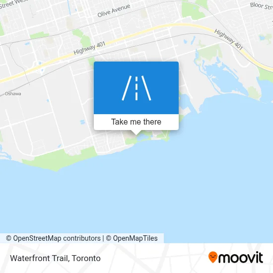 Waterfront Trail map