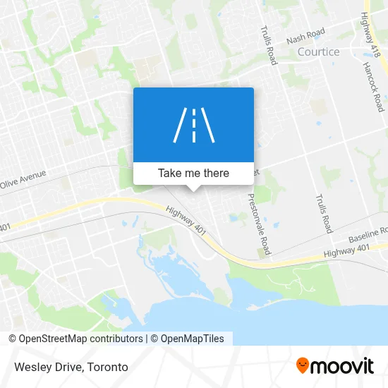 Wesley Drive map
