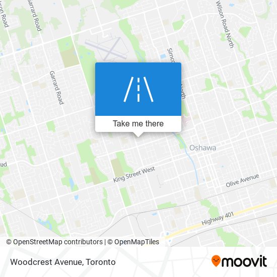 Woodcrest Avenue map