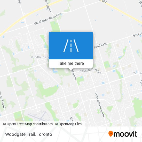 Woodgate Trail map
