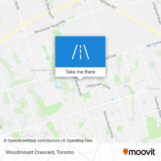 Woodmount Crescent map