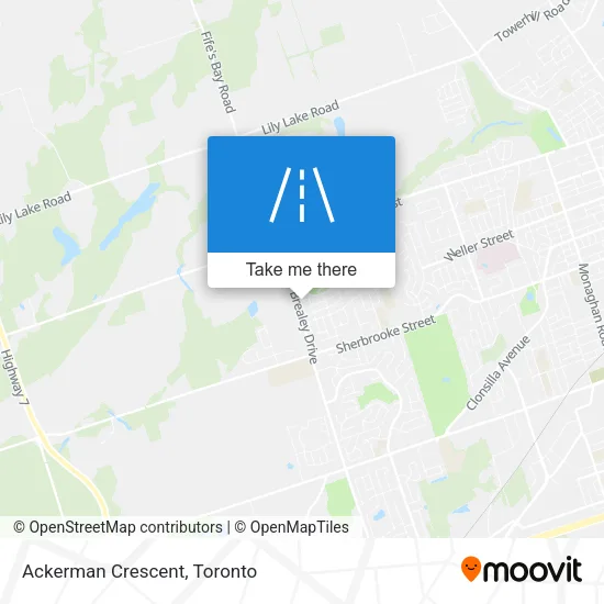 Ackerman Crescent map