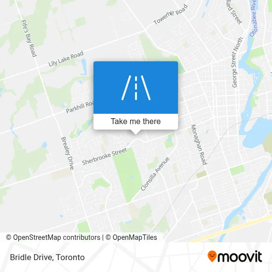 Bridle Drive map