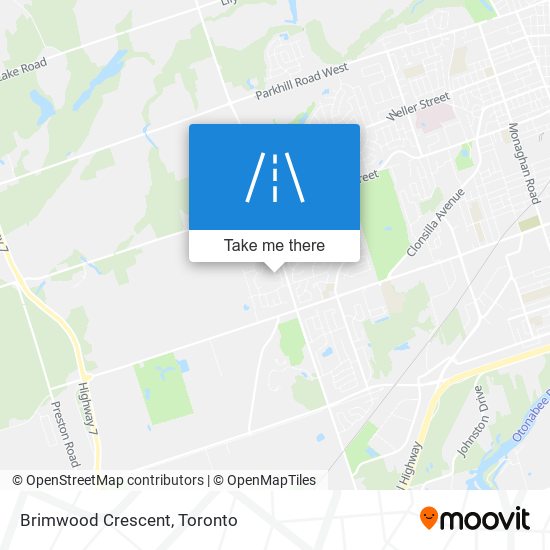 Brimwood Crescent map